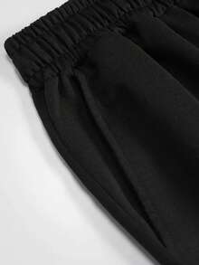 Quần short thể thao thường ngày dành cho nam tùy chỉnh, có thể tùy chỉnh bằng văn bản, logo, thiết kế nhóm/đội, tên, con số may mắn, ảnh thú cưng/gia đình hoặc bất kỳ thiết kế nào bạn chọn - màu đen - Xem 3