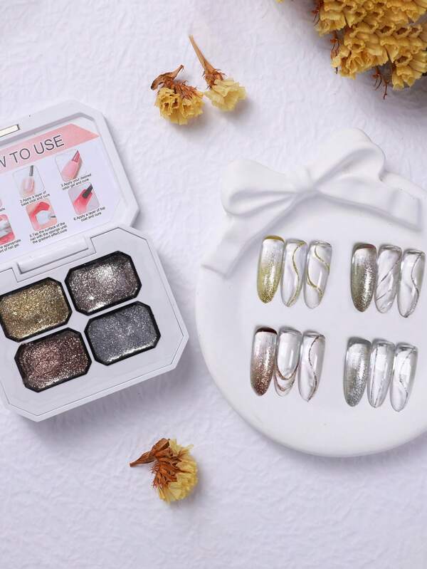 JKNART Platinum High Density Peel-Off Gel Polish, High Pigmentation Semi-Solid Nail Gel For Nail Salon, Christmas DIY
