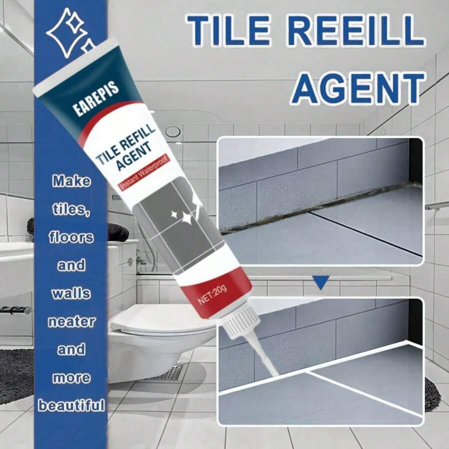 20g Fliesengrout, Badezimmer, Toilette und Küchen Fliesengrout, wasserdicht und einfach anzubringen Haushalts Keramikfliesenversiegelung