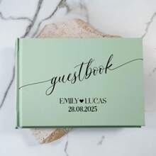Livre d'or de mariage personnalisé blanc, livre d'or de mariage rose, livre d'or vert sauge, livre d'or personnalisé, livre d'or pour réception de fiançailles, livre d'anniversaire de mariage, cadeau de shower de mariée, activités artistiques pour enfants