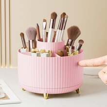 1 Peça Organizador de Pincel de Maquiagem, Organizador de Pincel de Maquiagem Giratório a 360°, Copo para Pincéis de Maquiagem com 5 Compartimentos para Cosméticos, Esmalte de Unha, Material de Arte, Organizador de Bancada para Banheiro, Copo para Pincéis de Maquiagem para Penteadeira, Organizadores de Maquiagem Giratórios com 5 Compartimentos para Cosméticos, Batom, Caneta