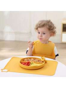 1 件硅胶餐垫 - 防滑桌面垫，保持用餐更整洁 - 节日和特殊场合的完美礼物