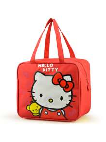 Sanrio 1Pc Hello Insulated Kitty Lunch Bag Cute Thick Waterproof Tote Lunch Box Cartoon Bento Bag With Thermal Insulation For Outdoor Activities Travel Camping(Some Parts May Be Random), School Supplies,Back To School