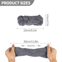 Women Bandana 3/4 Packs Women's Knitted Headbands - Stylish Elastic Crochet Hairbands For Outdoor Sports, Premium Soft Woolen Turban Ear Warmers Fashion Accessories Fashion Hair Accessories