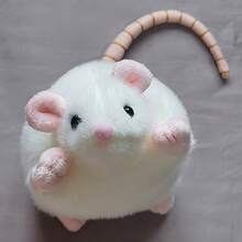 可爱仿真老鼠毛绒玩具逼真老鼠填充动物模型玩偶礼物儿童收藏生日装饰 - 多色 - 查看 11