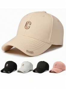 1pc Unisex Solid Color Casual Letter Embroidered Baseball Cap, Versatile Polyester Snapback Hat For Outdoor Activities And Daily Wear - Multicolor - View 10