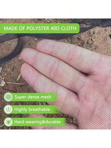 Outdoor Garden Universal Mosquito Netting Screen For Patio,Tulle Fabric For DIY, Polyester Mesh Bug Screen Gazebo Canopy Curtains For Deck, Patio And Garden, Hook And Loop Closure - Multicolor - View 4