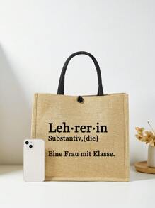 优雅的西班牙风格手提包 - 容量大、可折叠、轻便、适合日常使用，是送给朋友、老师和姐妹的完美礼物 - 非常适合购物和海滩旅行