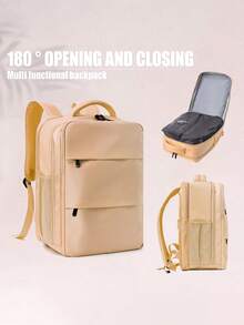 1 Piece Intelligent Vacuum Compression Large Capacity Lightweight Backpack Efficiently Saves Space And Protects Items Multifunctional Travel Backpack Luggage Bag/Outdoor Backpack Suitable For Hiking, Camping, Vacation, Business Trips And Daily Commuting For Men And Women Travel Essentials Travel Accessories Travel Bag Vacation Holiday Back To School School Stuff Packing Cubes Dorm Room Essentials College - Multicolor - View 8