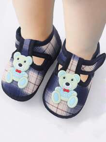 1Pair Cartoon Bear Baby Booties Girl Boy Soft Sole Anti-Slip Shoes Toddler Socks Shoes Baby Schoenen Newborn Shoes First Walkers 0-12Months
