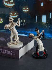 1pc Halloween Skeleton Dancer Figurine Decoration