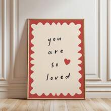 One "You Are Deeply Loved" Baby Room Wall Decoration, A Frameless Print Of Gentle Parenting Affirmations, Suitable For Family Room Decoration, Newborn Gift, And Cozy Home Decor (Positive Parenting Wall Art). - Multicolor - View 2
