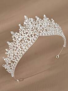Parkle Rhinestone Bridal Crown – Eye - Catching Wedding Tiara Featuring Multi - Cut Crystals, Perfect For Magical Weddings, Bridal Receptions & Royal - Themed Wedding Events