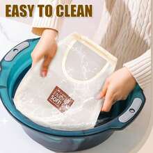 5pcs Space-Saving Hanging Mesh Underwear Sock Storage Bags - Lightweight Foldable Fabric - Multicolor - View 3