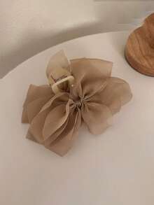 1个优雅奢华时尚精致黑色蝴蝶结网状发夹，适合日常佩戴，可作发爪、发夹、发卡、发夹、发饰、抓发夹等，休闲秋冬发饰，适合女士度假装扮、夏季海滩造型。 - 黑色 - 查看 9