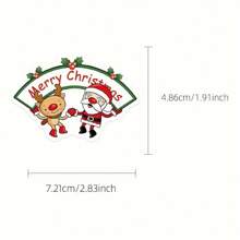 50pcs/Pack Christmas Stickers - Santa Claus Holiday Stickers, Reusable Stickers For Water Bottles, Laptops, Skateboards, Vibrant Aesthetic Doodle Set For Journals, Scrapbooks, Party Supplies, Ideal For Winter, New Year