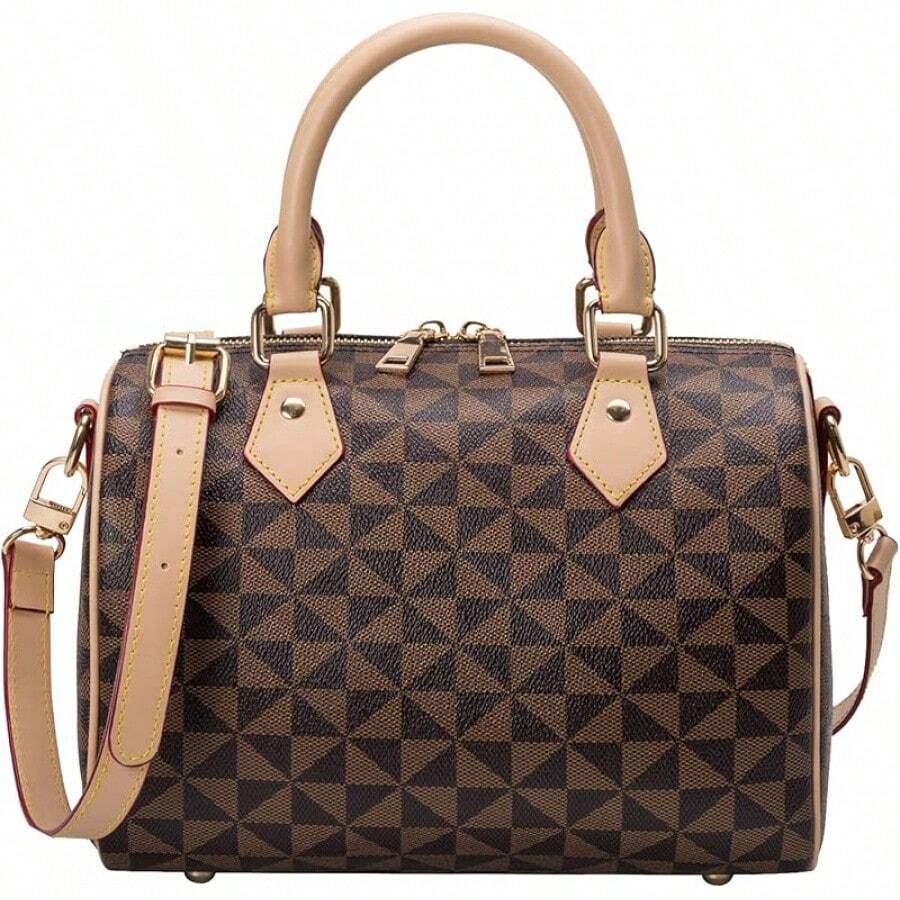 Handle Bags For Women Fahsionable Designer Crossbody Purse Large Cute Satchel Handbag2025 - 杏色 - 查看 1