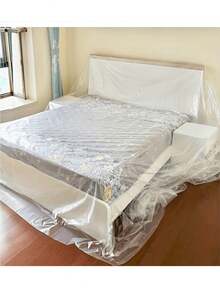 1 件，防水塑料家具防尘罩 - 保护汽车、床和沙发 - 防尘耐用 - 家具保护套、返校、学校用品、办公用品。 - 透明 - 查看 9