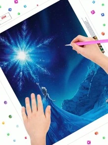 Disney Disney Diamond Painting Kit, Snow White, 5D Round Full Diamond Painting Embroidery, Mosaic Canvas Art Painting Set, Suitable For Adult Craftsman, Home Wall Decoration, Gifts