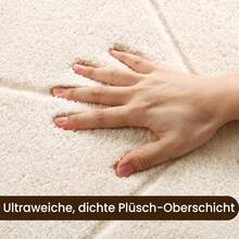 Carpet Living Room 200x300cm, Carpets Gray Washable Carpet Children's Room Fluffy Carpets Bedroom Carpet Area Short Pile Fluffy Anti-Slip Mat Children's Room Carpets - Màu trắng kem - Xem 2