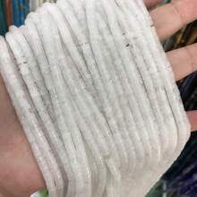 4x2mm Natural Gemstone Howlite Agate Quartz Jasper Cylinder Tube Beads Handmade DIY Women Bracelet Necklace Loose Spacer Beads For Jewelry Making DIY Accessories - Multicolor - View 15