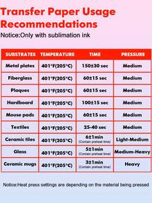 100 Sheets A4 High-Quality Heat Transfer Paper, 100g High Transfer Rate Fast Drying Type, Compatible With All Inkjet Printers, Suitable For T-Shirts, Mugs, Phone Cases, MDF, Hats And Other Products - Multicolor - View 8