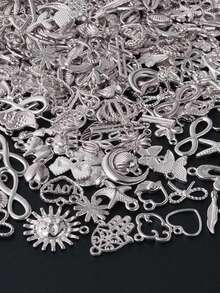 Bright Gold Color Random Mix 100pcs Or 20pcs. Starfish Hasama Butterfly Metal DIY Pendant Charm For Jewelry Making Accessories