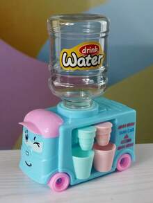 Children's Educational Pretend Play Toy, Cartoon Cute Miniature Rabbit/Panda/Car Water Dispenser, Interactive Double Spout, Early Learning Realistic Adorable Toy For Boys And Girls, Random Color Combination - Multicolor - View 4