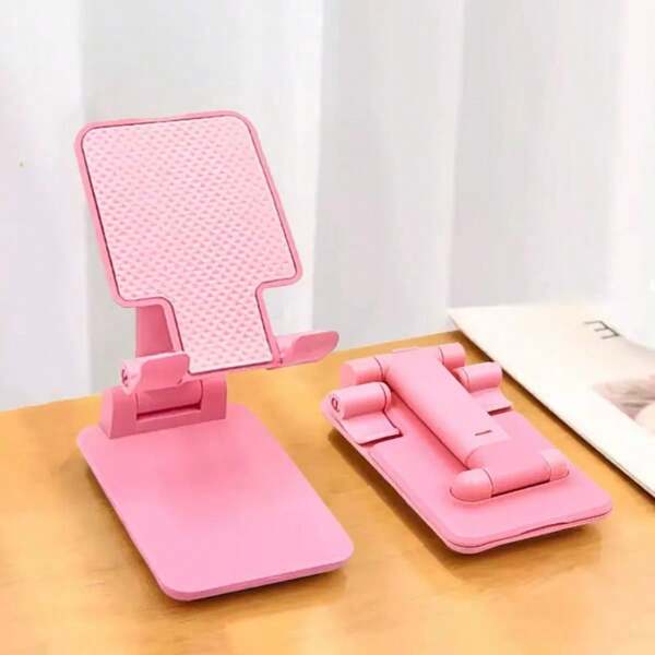 Desktop Phone Holder Foldable Phone Support Angle Height Adjustable Mobile Phone Stand Universal For All Tables & Smartphones Compatible With IPhone, Android Phone, Gift For Birthday, Family, Friends Phone Accessories