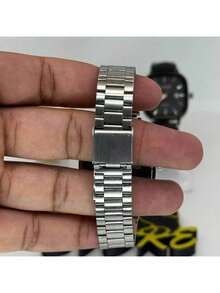 Men's Retro Vintage Classic Square Silver/Blue Watch - MSC BẠC / TRẮNG - Xem 6