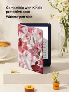 芙蓉海洋图案平板电脑保护套，兼容 iPad 9.7/10.2/10.5/10.9/12.9/Pro 11（第十代），兼容三星 Galaxy Tab S6 Lite 10.4 英寸，兼容 Kindle Paperwhite 第十二代（2024 年款），Kindle（第十一代）（2022 年发布），柔软防摔保护，智能支架/自动唤醒/睡眠功能 - 彩色 - 查看 4