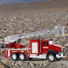 1pc Children's Engineering Vehicle Toy With Lights & Music, Includes Excavator, Fire Truck, Garbage Truck, Dump Truck, Mixer Truck, Oil Tanker Truck, Construction Toy Set For Boys,Car Must Haves Kids,Yellow Truck,Big Truck Toys,Back To School