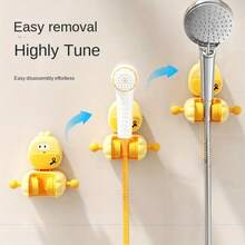 1pc Adorable Cartoon Suction Cup Shower Head Holder,Suction Cup Shower Head Holder, Home Bathroom Non Perforated Children's Shower Head Holder,Adjustable No-Drill Shower Head Holder , Suction Cup Style,Universal Shower Head Fixed Base,Strong, Non-Punching,Easy Bathroom Installation, For Bathroom Organization. - Multicolor - View 6