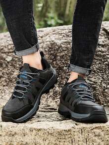 Męskie buty do wspinaczki na świeżym powietrzu, buty wspinaczkowe, codzienne buty trekkingowe, codzienne trampki, czarne