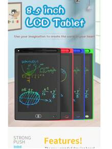 1pc/2pcs/3pcs LCD Electronic Painting Board, Colorful Writing Tablet, Reusable Drawing Board, Educational Learning Toy For Kids, Brain Development Training Pad With Stylus Pen, Gift For Children, Christmas, Thanksgiving, Halloween, Easter