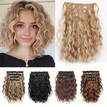 12 Inch Piece Hair Clip With Multiple Colors, Firmly Fixed And Not Easy To Loosen, Suitable For Women To Wear In Various Occasions All Saints' Day - Multicolor - View 2