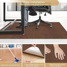 Chair Mat For Hard Floors, Office Chair Mat For Hardwood Floors, Thick Premium Floor Protector Chair Mat Desk Rug For Home Office ,Desk Computer Chair Mat For Hard Wood And Tile Floor, Large Anti-Slip Hard Floor Protector Rolling Chair Mat Heavy Duty Desk Chair Mat For Office & Home - Multicolor - View 12
