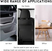 Car Trash Can Bin With Lid, Mini Leakproof Vehicle Side Door Cup Holder Trash Can With Lid, Multipurpose Organizer Portable Garbage Bin For Cup Holder Car Home Office (Dark Green) - 綠色 - 查看 7