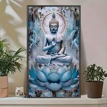 1 件大尺寸 15.7"X27.5" 5D 钻石画套件，佛像图案，适合成人初学者 DIY 马赛克钻石艺术，全钻手工制作的自设计 DIY 钻石画，适用于客厅、卧室、办公室墙壁装饰，送给家人和朋友的惊喜艺术家居装饰礼物，无框架