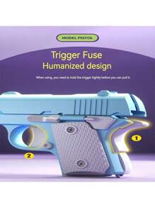 1 pieza Juguete de pistola nueva modelo 2025 para niños - Mini pistola M1911 - Mecanismo de enlace - Retroceso automático por resorte - Mini pistola pequeña - Regalo de cumpleaños/Pascua/Halloween/Navidad - Regalo perfecto - Juguete