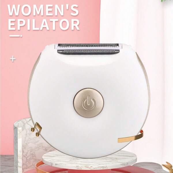 1 pieza Recargable Batería de 400mAh Removedor de vello eléctrico portátil de 3W para mujeres, Modelo RF-710 para eliminar vello corporal, facial y de las piernas, adecuado para viajes y exteriores