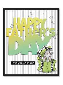 1 Pc Father's Day Metal Cutting Die For DIY Greeting Card Decoration Or Booklet Making, Scrapbooking Album Template Cutting Die For Crafts And Art Lovers