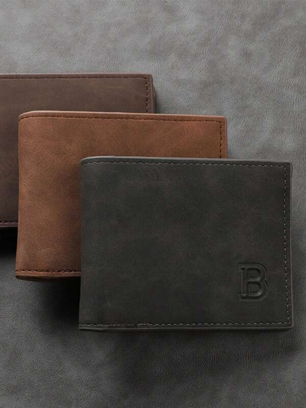 1 Piece - Cross-Border European And American Men's Vertical Retro Wallet At 20% Off Multi-Card Slot Wallet Multi-Functional Coin Purse For Men Wallet Mini Wallet Purse Wallet Men Wallet Leather Small Wallet