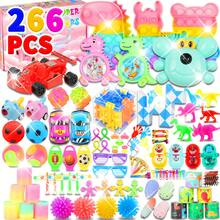 266pcs Party Favors For Kids, Christmas Fidget Toys Pack, Birthday Toys, Prize Box, Goodie Bag Stuffers,Carnival Prizes - màu sắc - Xem 1