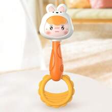 1 Stück Babyrassel Maracas Spielzeug - geeignet für Lernspielzeug in der frühen Kindheit, kann Griffstärke und Motorik fördern, auditive und visuelle Entwicklung anregen, Eltern-Kind-Interaktion, frühe Bildung, Greifen und Kopfheben Übung, ideales Sensorikspielzeug, Geburtstags- und Feiertagsgeschenk