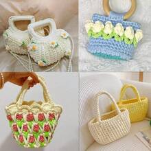 Premium Polyester Crochet & Knitting Yarn - 4pcs, 100G Each, 30m Length - Ideal For DIY Projects, T-Shirts, Slippers & Baskets,Fabric Strip Handmade Weaving Diy Bag, Toy, Shoe, Carpet, Organizing Basket Thread