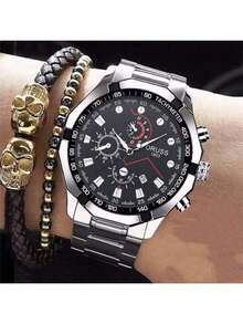 ORUSS KS Men's Luxury Watch – Stainless Steel, 30m Waterproof, Luminous