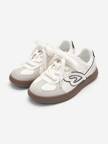 Balabala Girls Retro Canvas Sneakers 2025 New Vintage Versatile Shoes - White Tone - View 1