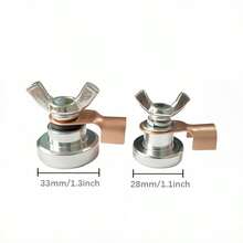 专业 1 件/2 件焊接配件、强磁接地器、焊机接地夹 - 不锈钢和紫铜材质