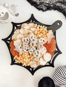 10pcs Spider Web Shape Coasters, Halloween Table Setting Accessories For Spooky Dinner Decoration And Party Fall Autumn,Christmas - Multicolor - View 9